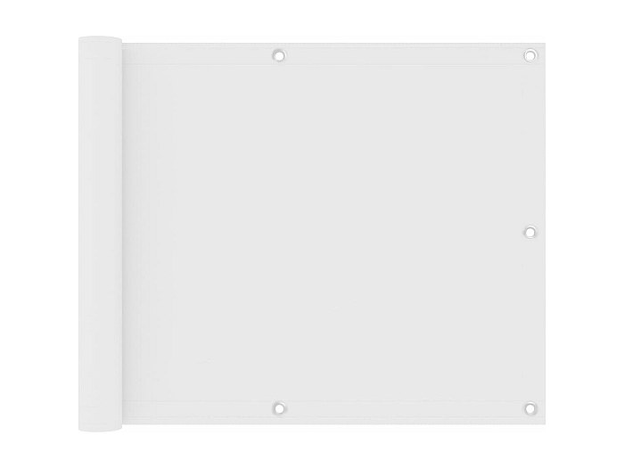 Paravento Da Balcone 75x400 Cm - Tessuto Oxford Impermeabile, Per Privacy E Sole, Con Occhielli E Corda - Foto 2