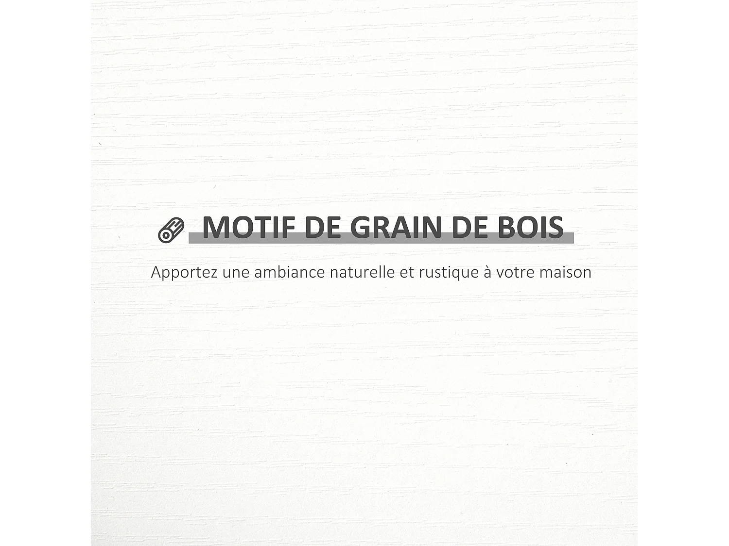 Lot de 3 étagères murales flottantes - dim. 80L x 18l x 18H cm - kit complet de fixation inclus - MDF grain de bois blanc