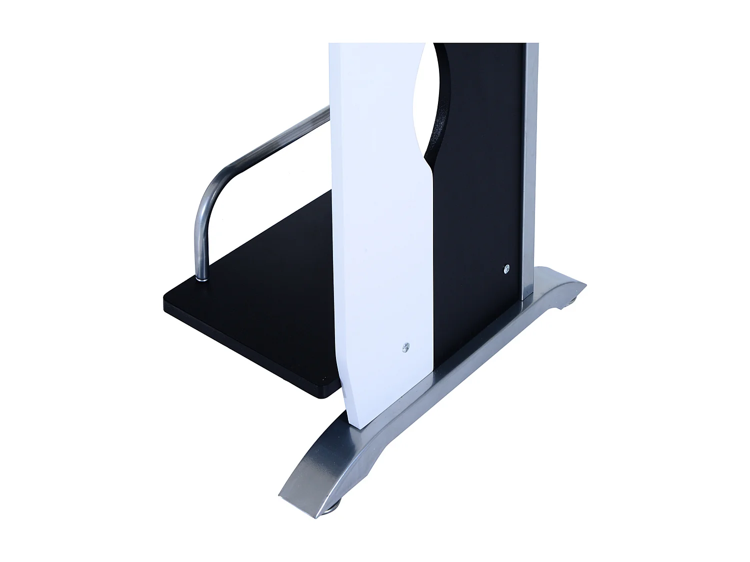 Bureau informatique design en mdf 100 L x 52 I x 75H cm noir et blanc