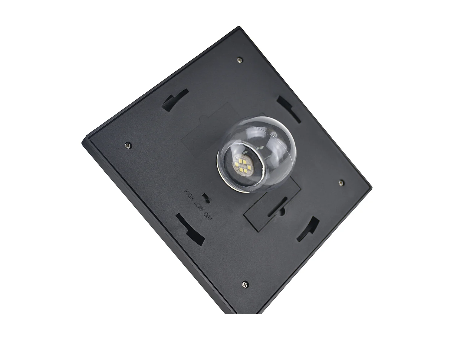 Outsunny Luminaire extérieur solaire lampadaire lanterne classique LED 40 Lm dim. 18L x 18l x 160H cm noir