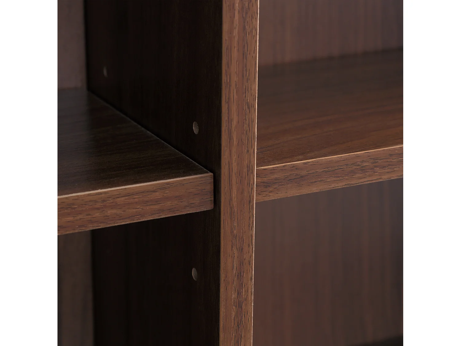 Étagère rangement CD/DVD meuble de rangement pour 1116 CDs 33 compartiments réglables en hauteur 102 x 24 x 195 cm marron