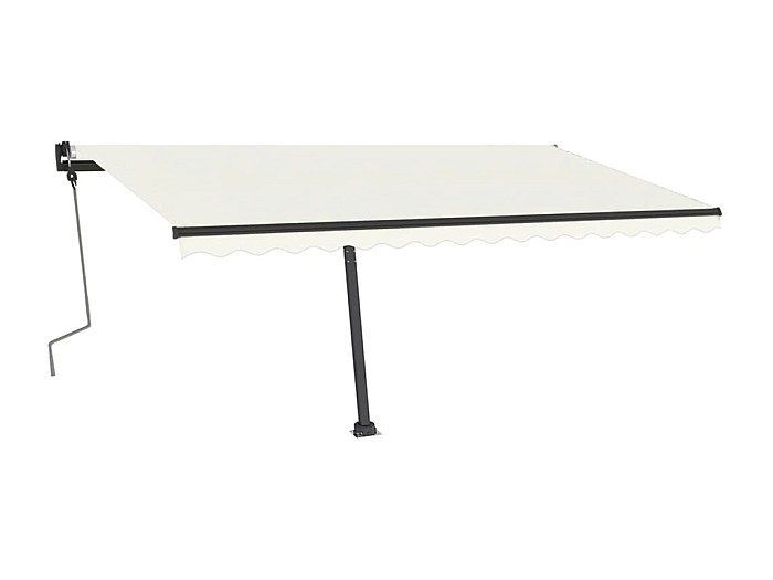 Tenda Da Sole Retrattile VidaXL 143695 – Manuale, 250 Cm, Color Crema, Impermeabile E Resistente UV - 2