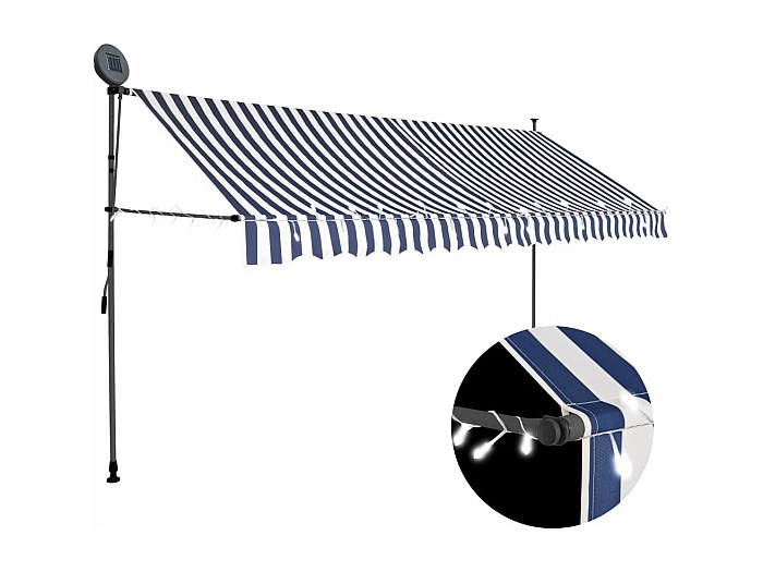 Tenda Da Sole Laterale Retrattile Blu 140x300 Cm | Leroy Merlin - Foto 8
