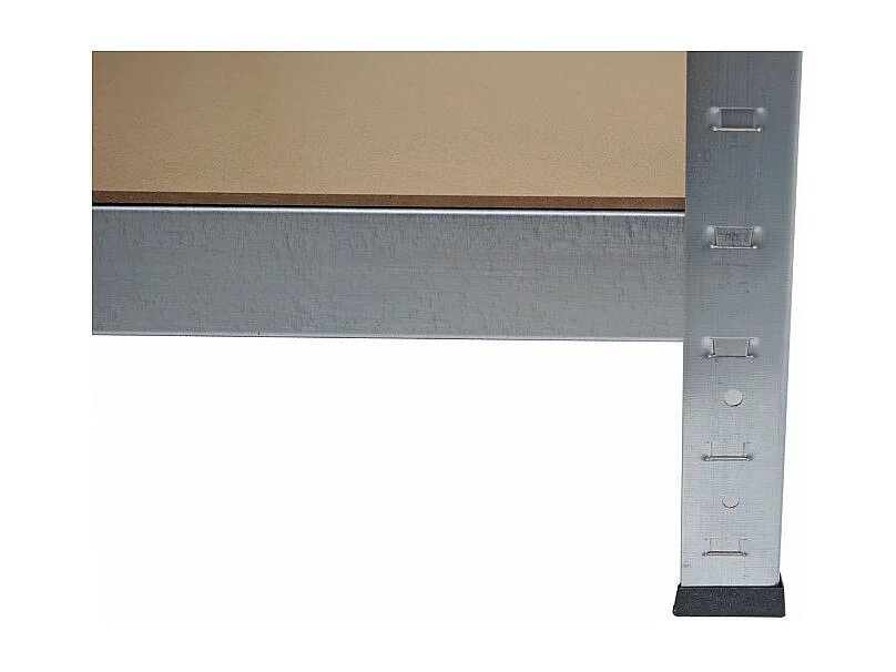 Étagère pour charges lourdes HWC-D67, 160x80x40cm, charge 320kg + 6x panier de rangement HWC-C21 - zingué