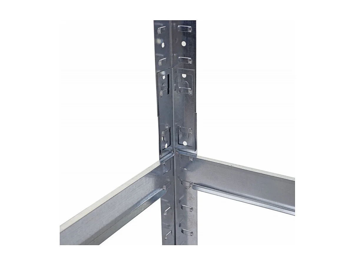 Étagère pour charges lourdes HWC-D67, 160x80x40cm, charge 320kg + 6x panier de rangement HWC-C21 - zingué