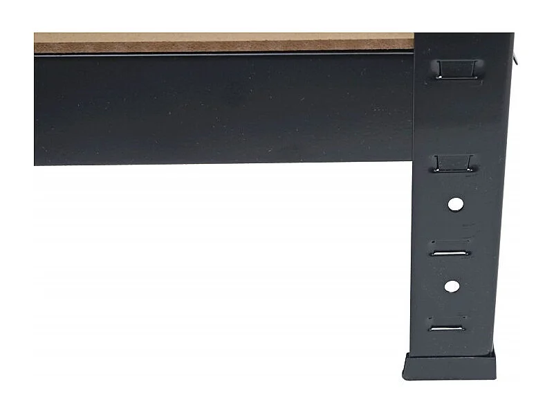 Étagère pour charges lourdes HWC-D67, 160x80x40cm, charge 320kg + 6x panier de rangement HWC-C21 - noir