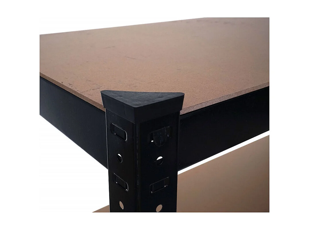 Étagère pour charges lourdes HWC-D67, 160x80x40cm, charge 320kg + 6x panier de rangement HWC-C21 - noir