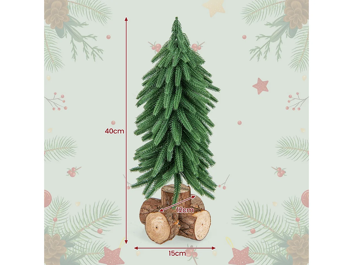 Piccolo albero di Natale artificiale da tavolo, 40 cm