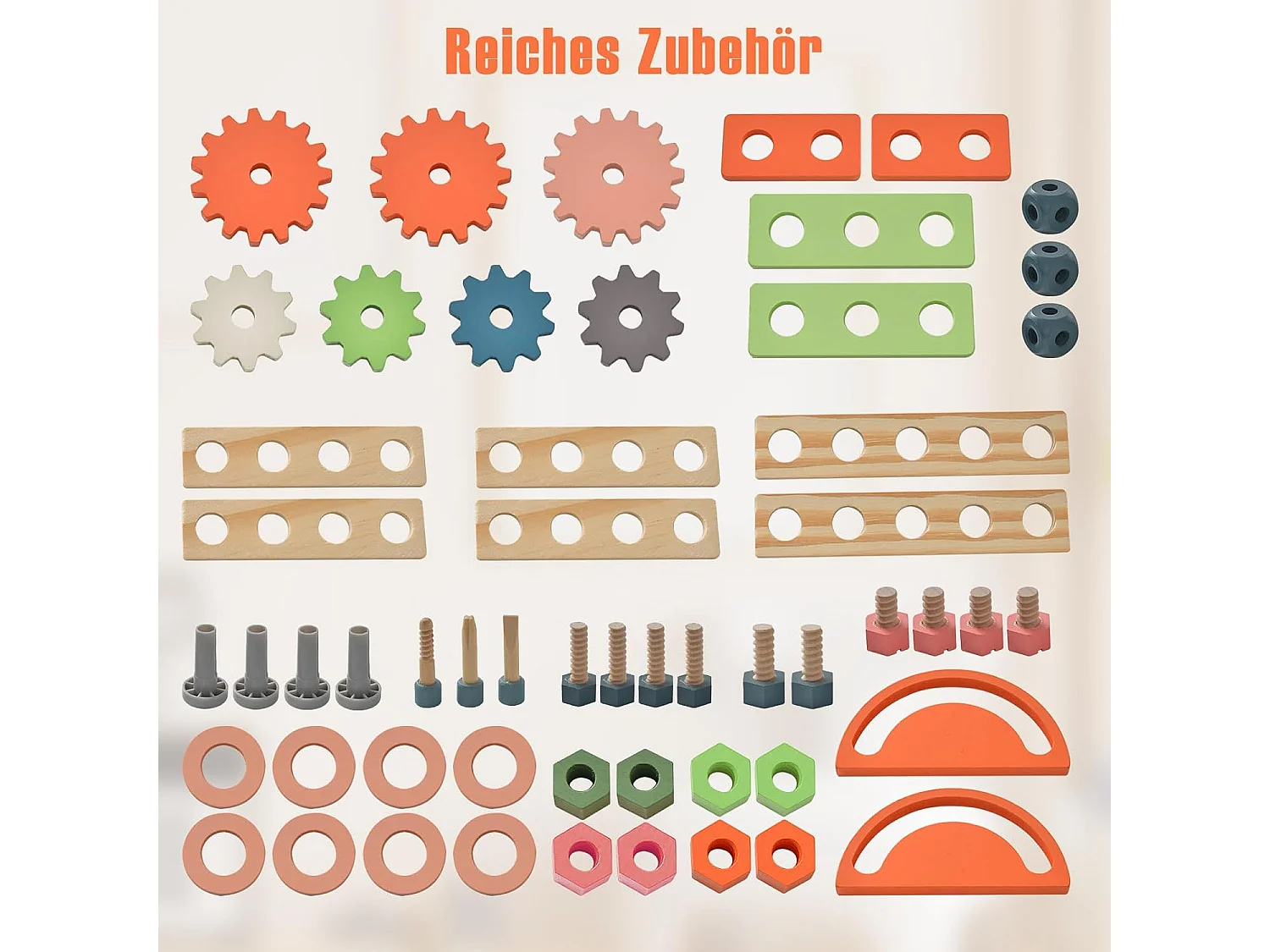 Spielwerkbank mit magnetischem Gestell