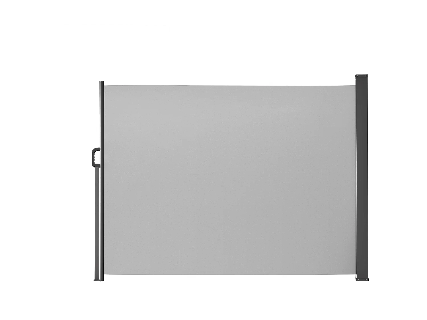 Uittrekbaar windscherm - 160 x 300 cm - lichtgrijs