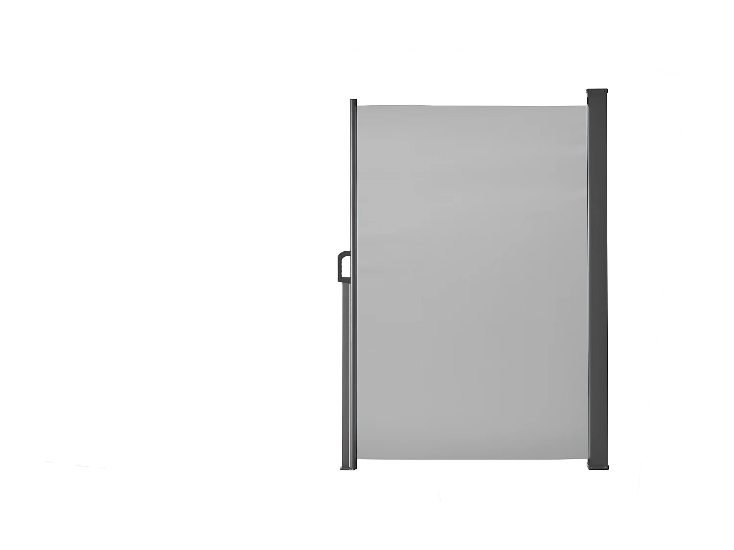 Uittrekbaar windscherm - 180 x 300 cm - lichtgrijs