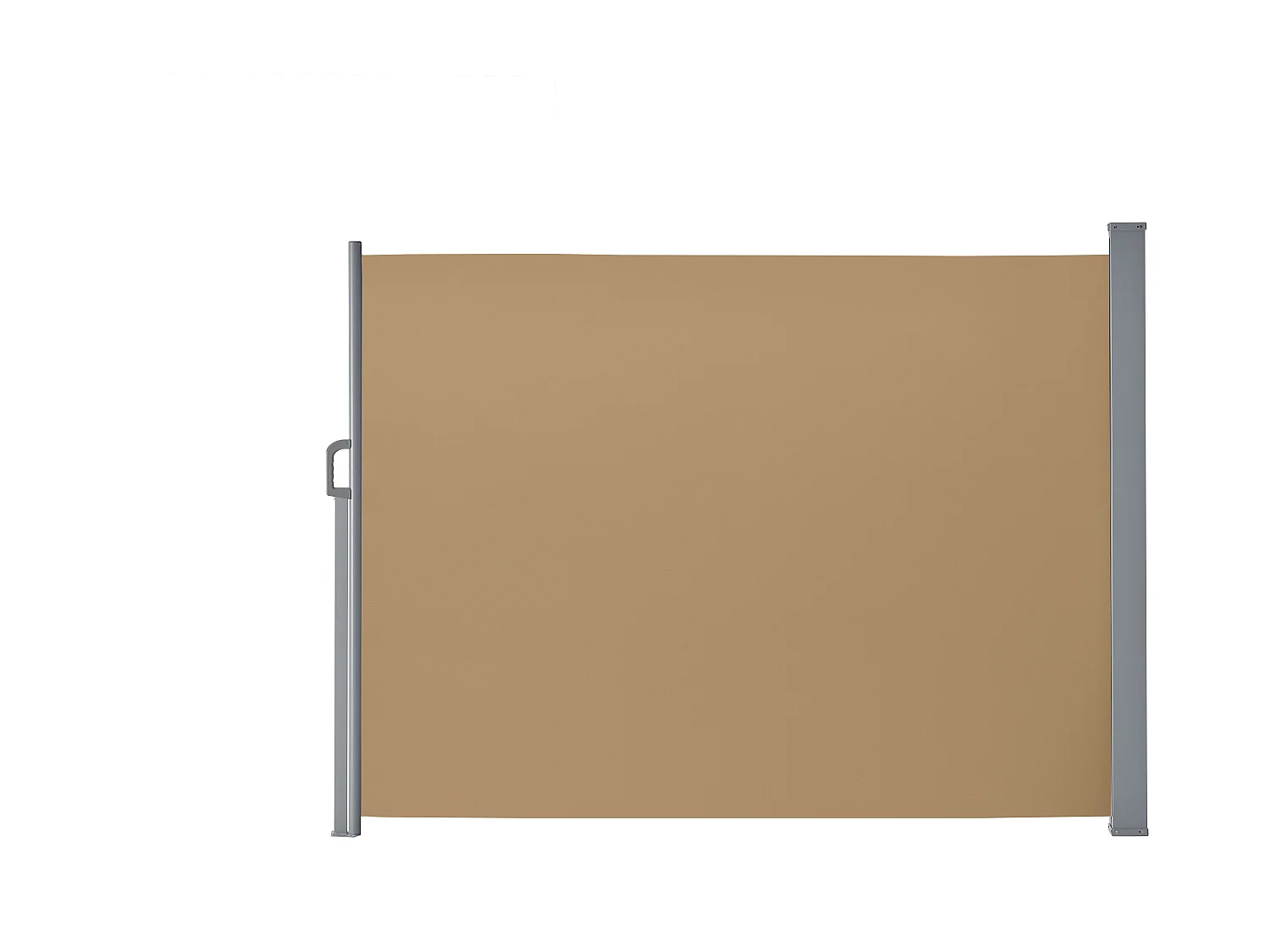 Brise-vent extensible - 160 x 300 cm - taupe