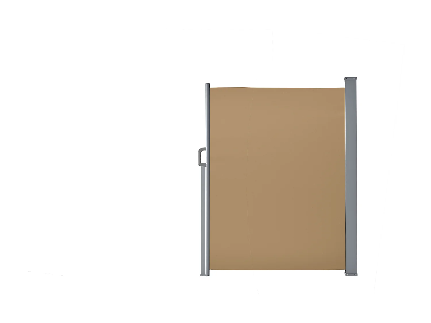 Brise-vent extensible - 160 x 300 cm - taupe