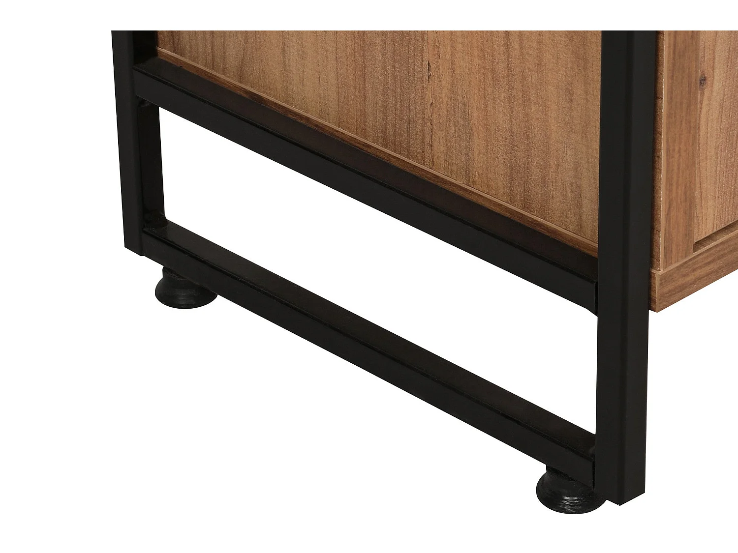 Bibliothèque style industriel Nicol L49cm Bois clair et Métal Noir