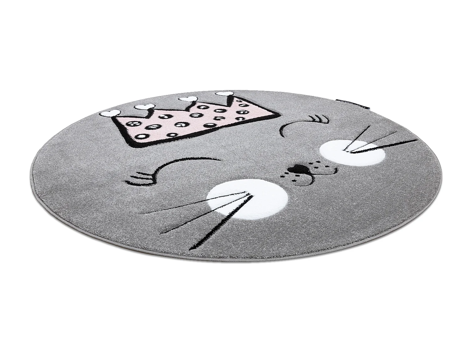 Tappeto PETIT CAT GATTO CORONA cerchio grigio cercle 120 cm