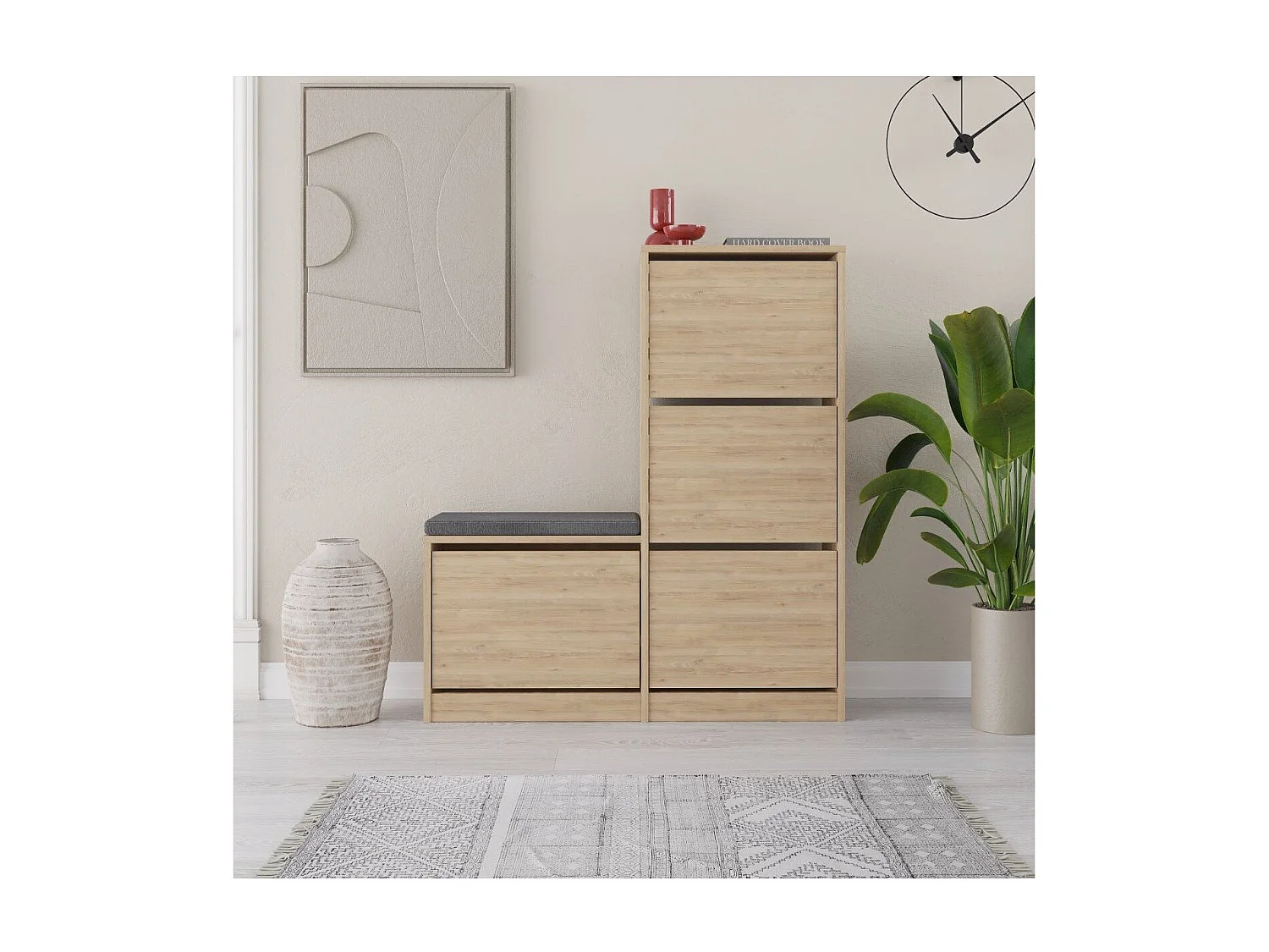 Schoenenkast 4 deuren L105 cm - Dude