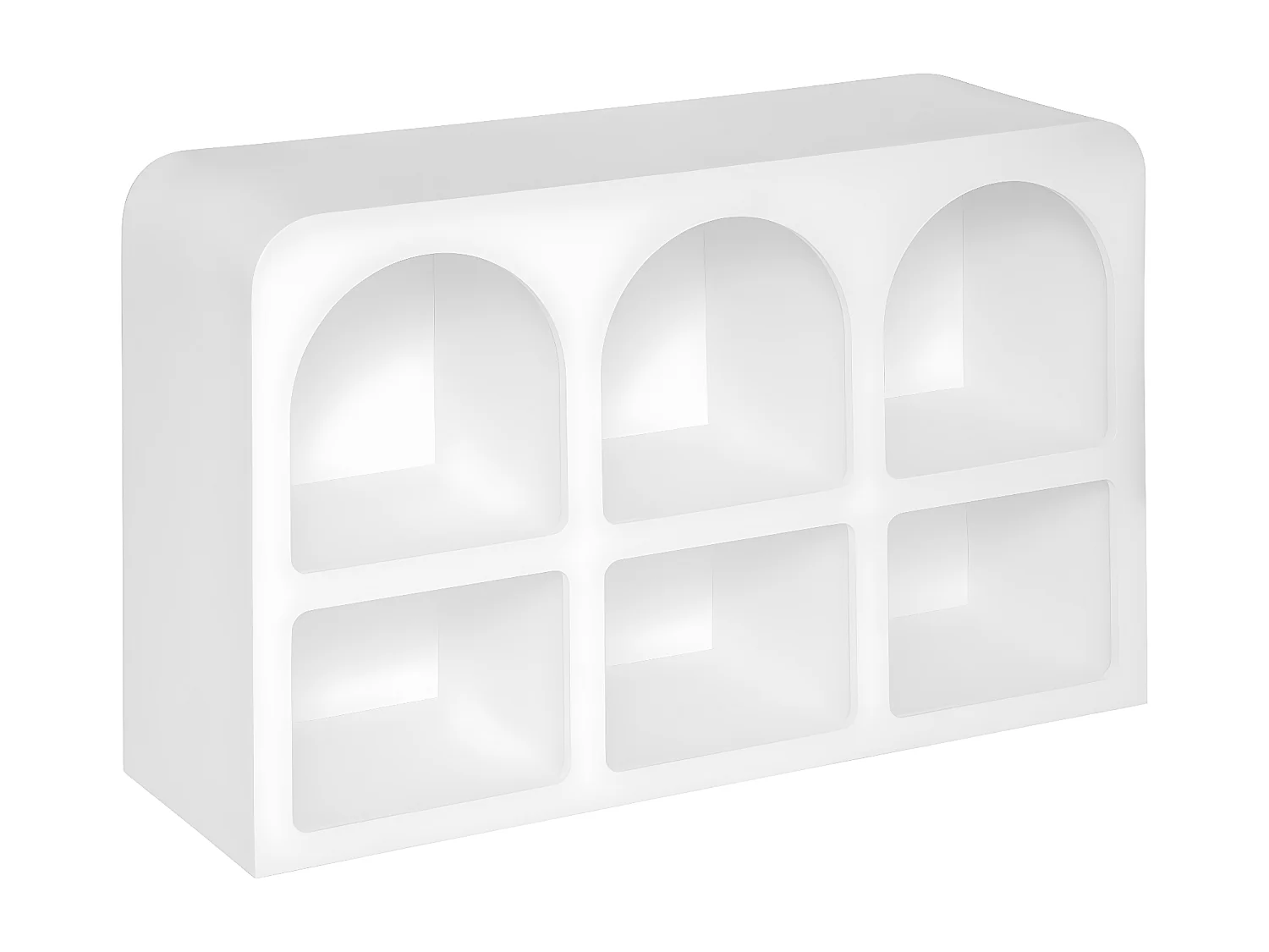 Meuble 6 niches en Bois Blanc 110 x 71 cm