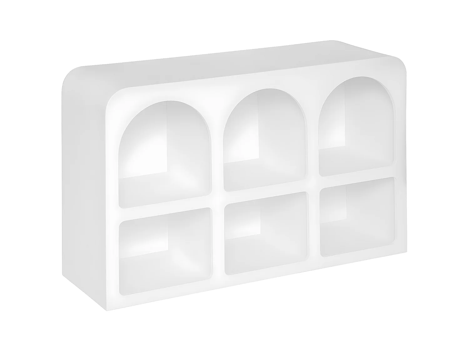 Meuble 6 niches en Bois Blanc 110 x 71 cm