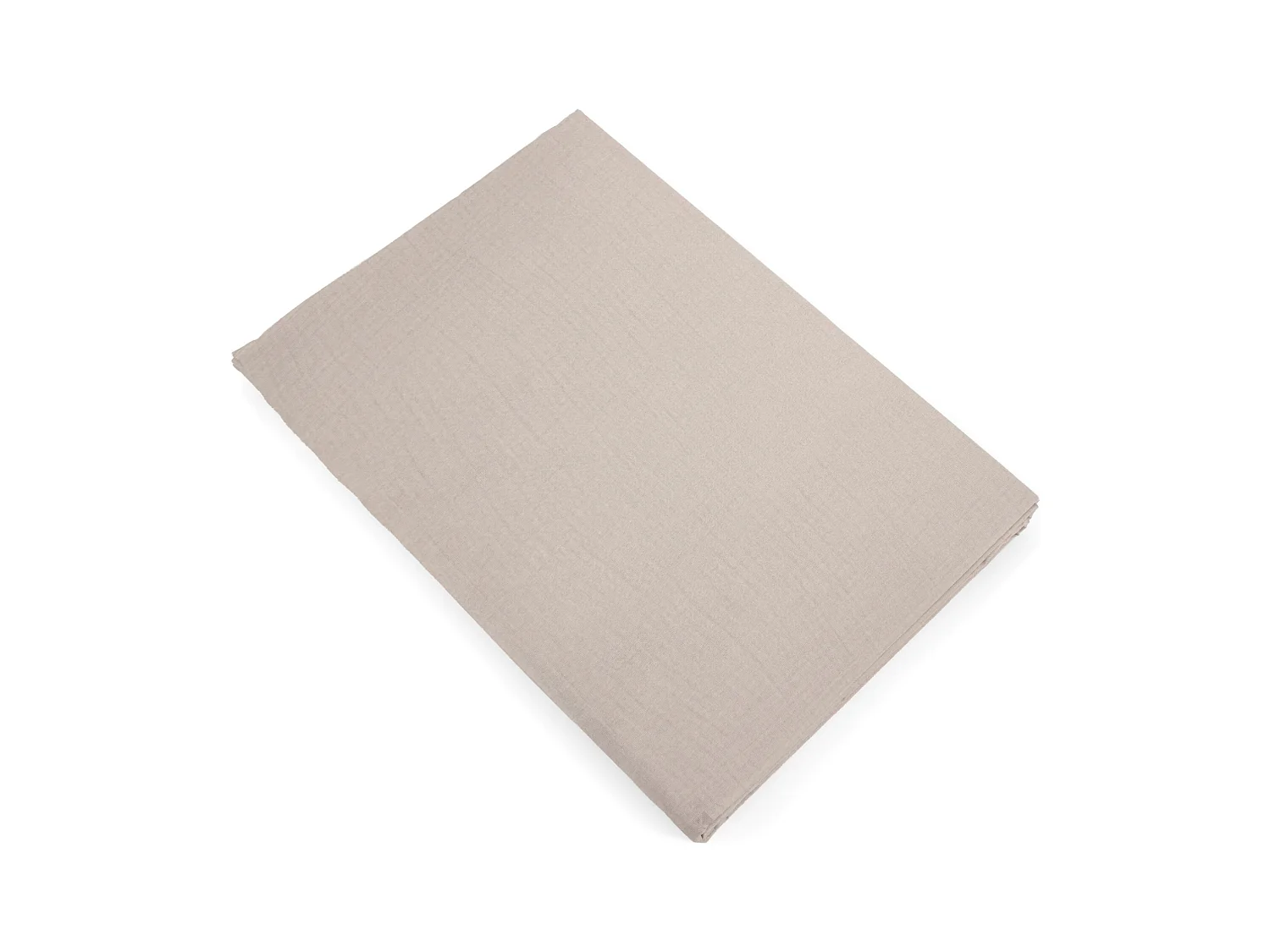Drap plat 270x300 cm mousseline de coton MILOS beige naturel