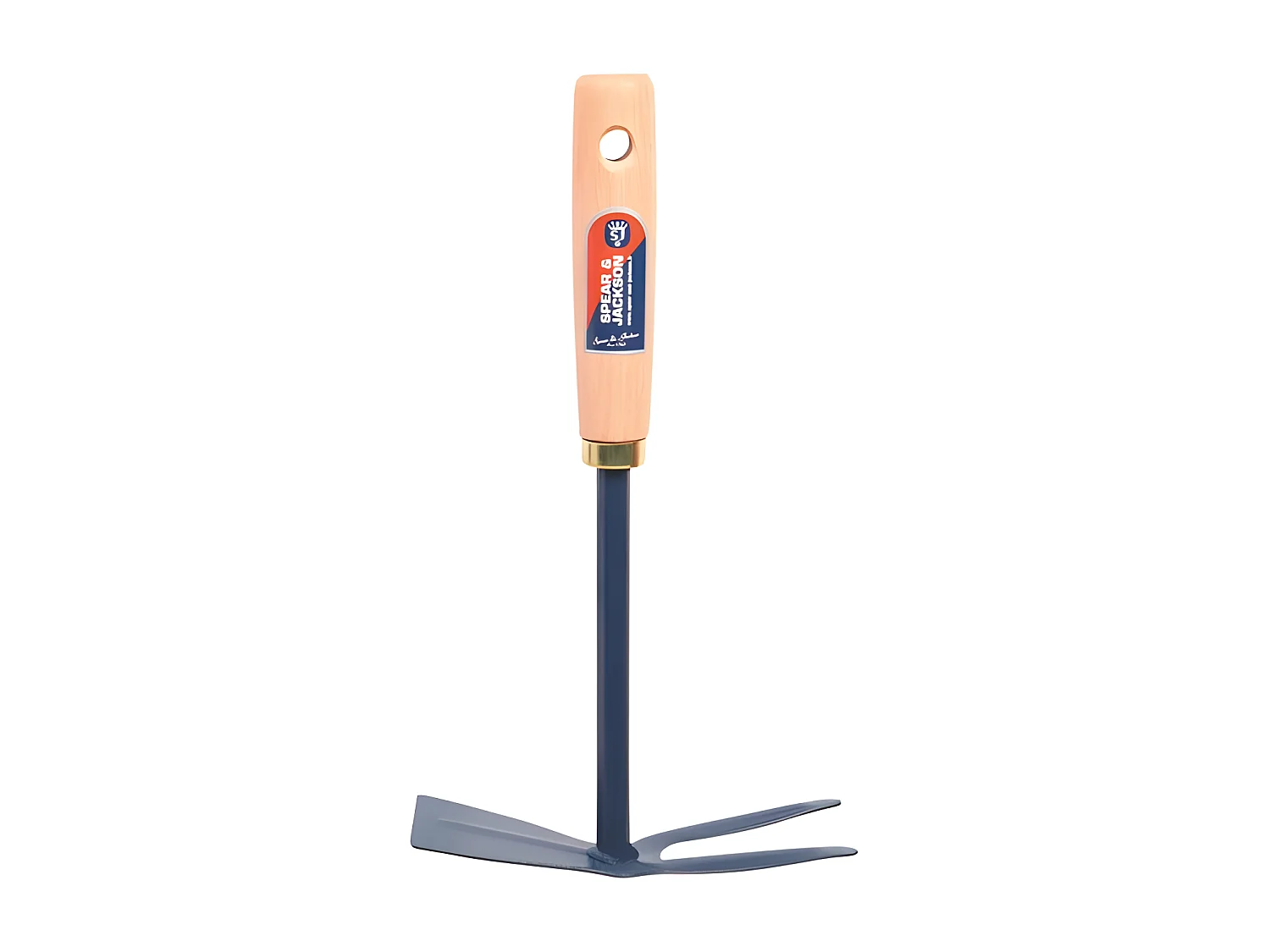 Serfouette à fleurs panne et fourche avec manche en bois