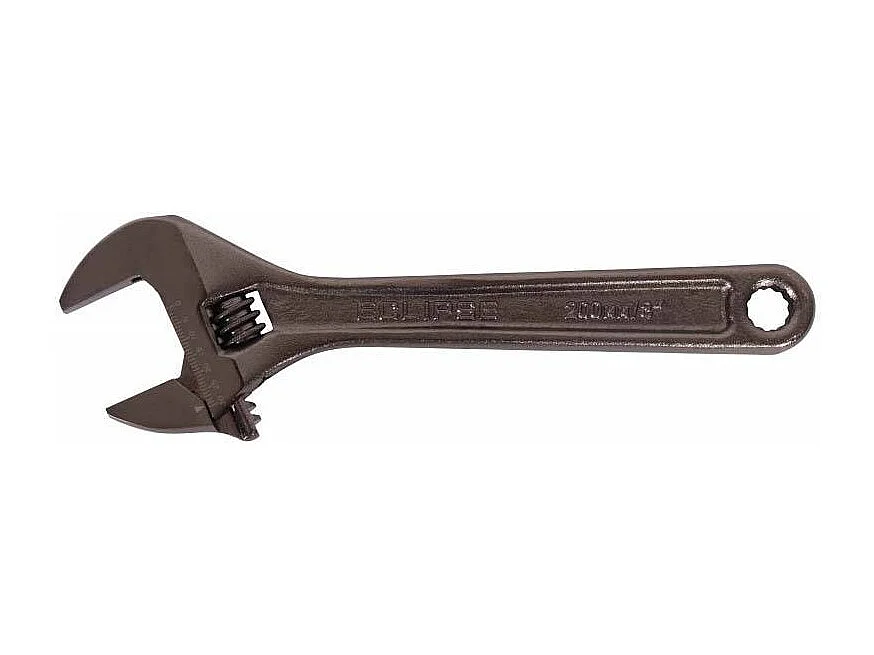 Clé à molette tout acier 200 mm