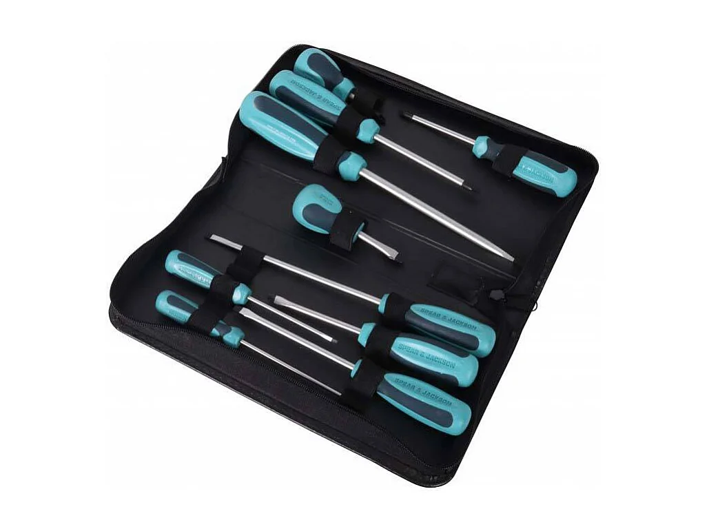 Jeu de 10 tournevis poignées en plastique