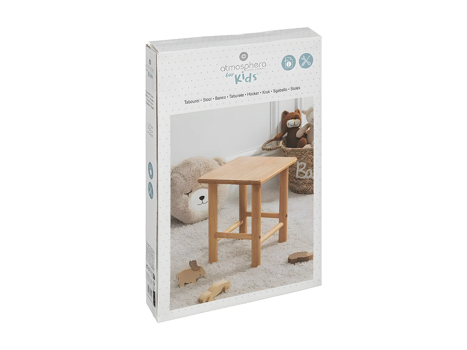 Tabouret pour Enfant en Bois naturel