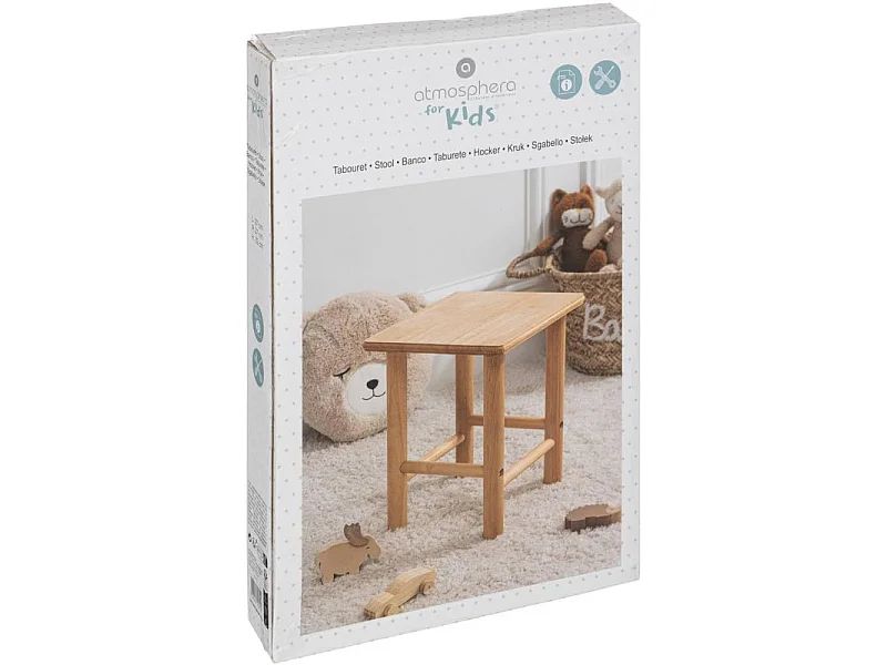 Tabouret pour Enfant en Bois naturel