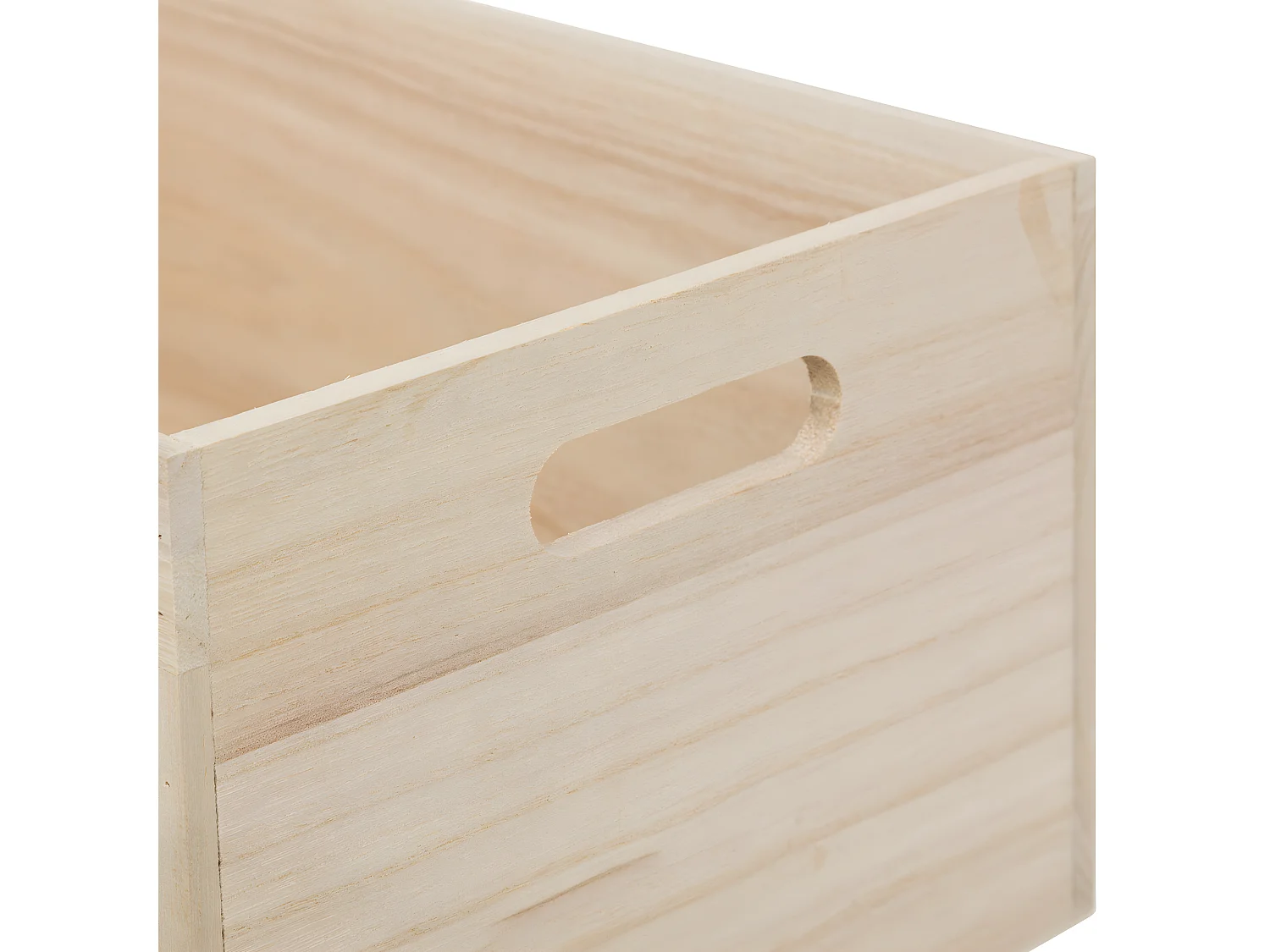 Lot de 3 Cagettes en Bois et Macramé L 36 L 32 et L 28 cm