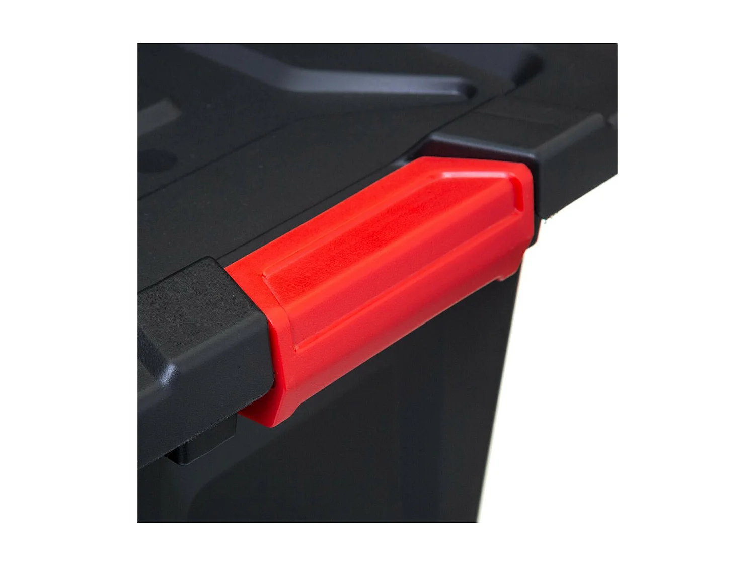 Boîte de rangement en polypropylène noir 100L fermeture par double clips