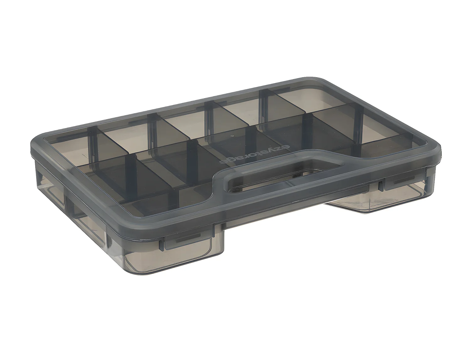 Boîte de rangement Organiseur 12 compartiments en polypropylène noir