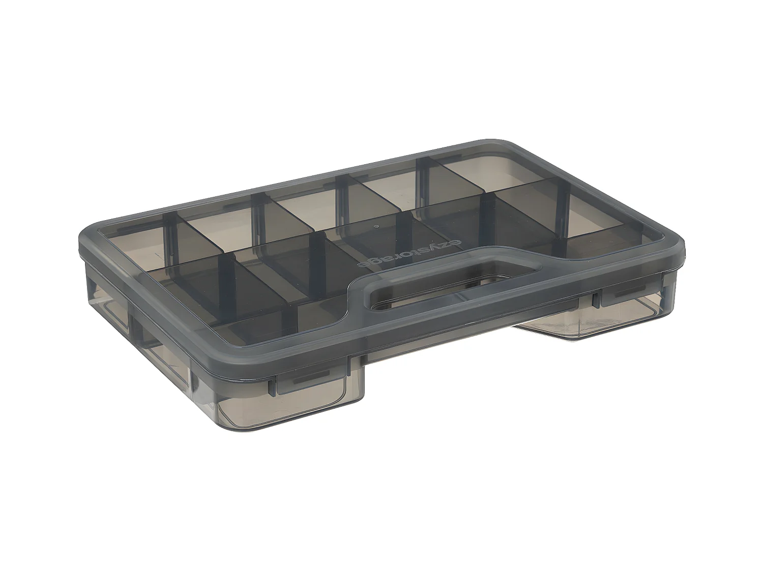 Boîte de rangement Organiseur 12 compartiments en polypropylène noir