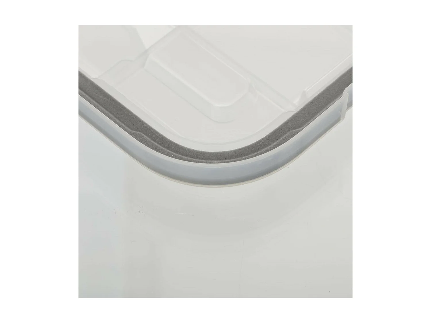 Boîte de rangement en polypropylène transparent 50L fermeture à clip