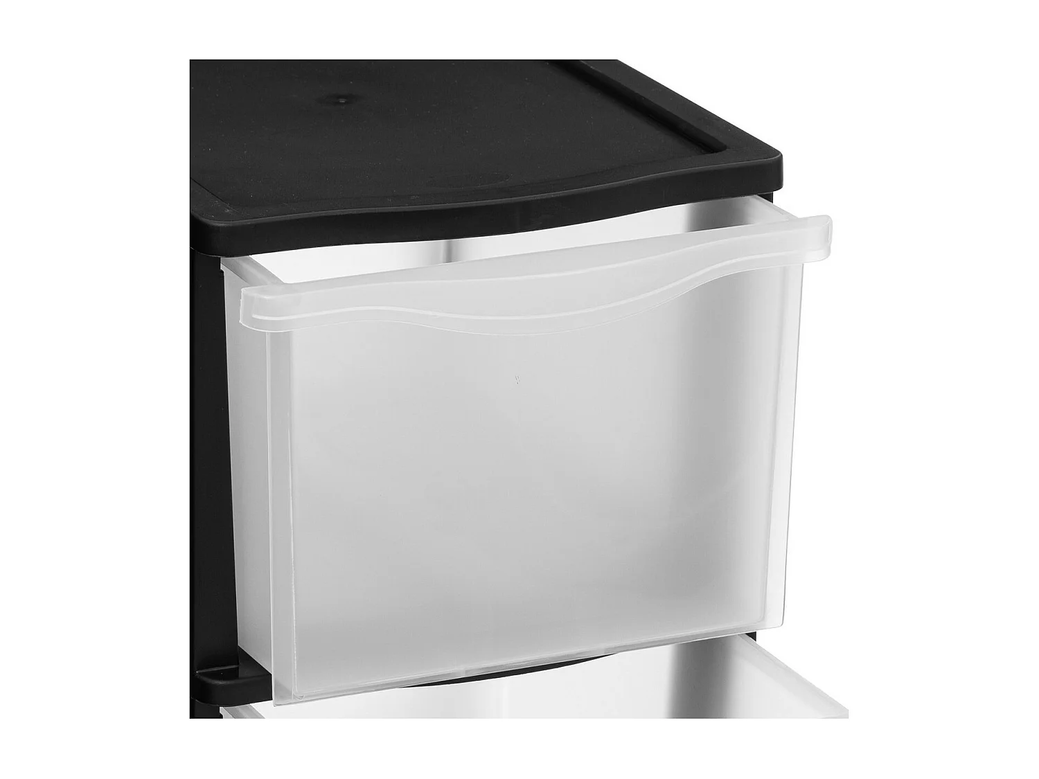 Tour de rangement 3 Tiroirs 4 pieds amovibles dont 2 avec roues H 63.1 cm