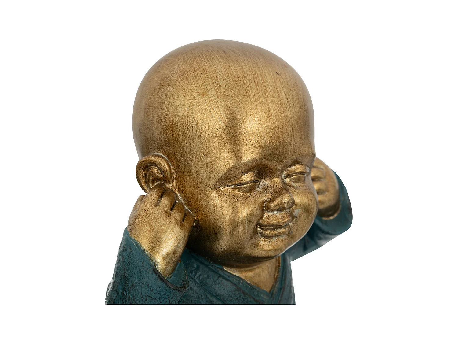 Set de 3 Statues Bouddha Sagesse H 21 cm