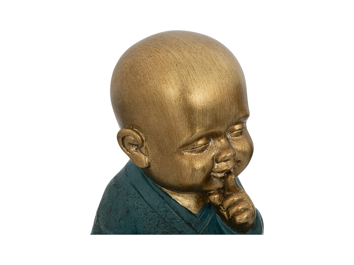 Set de 3 Statues Bouddha Sagesse H 21 cm