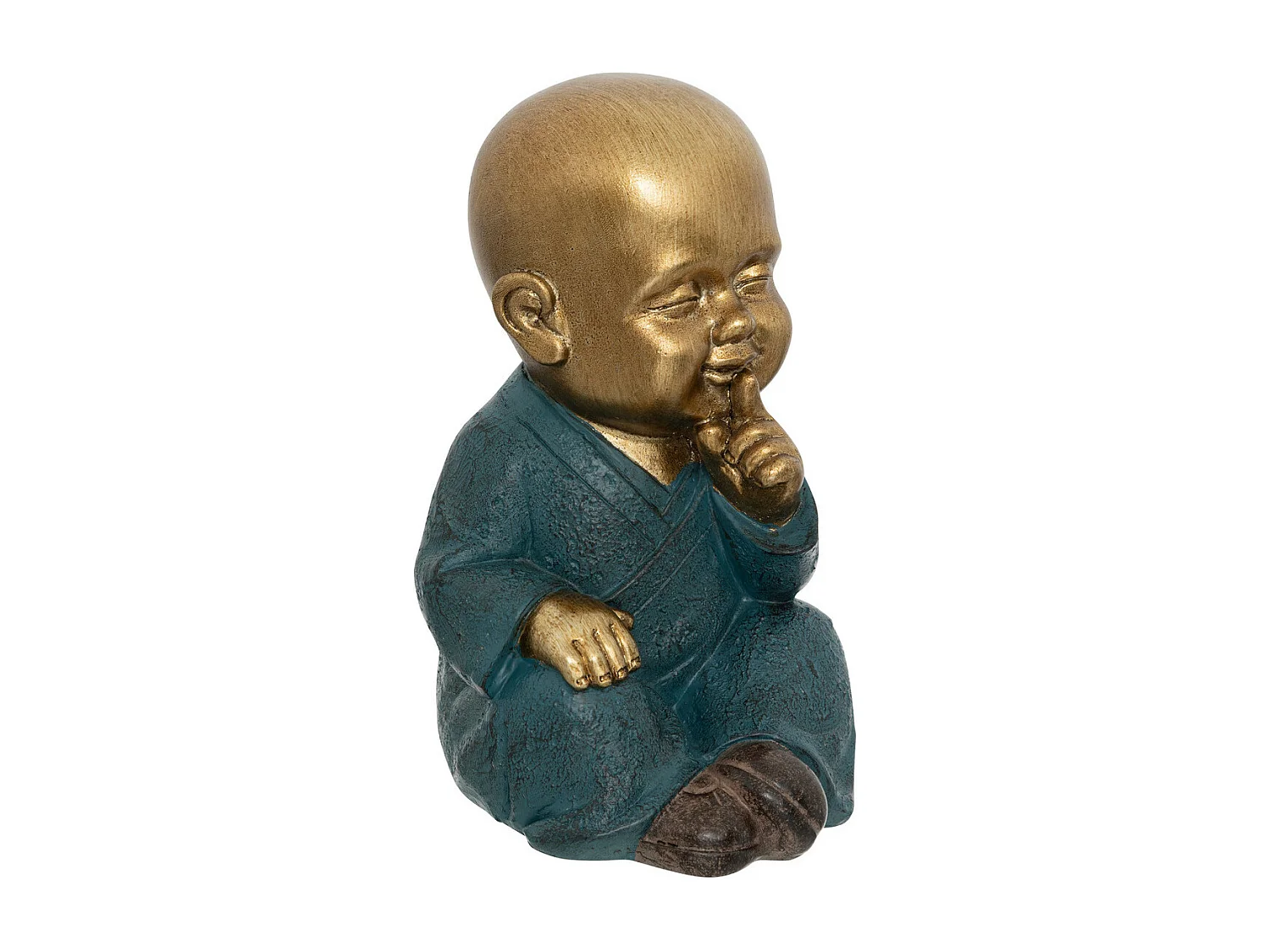 Set de 3 Statues Bouddha Sagesse H 21 cm