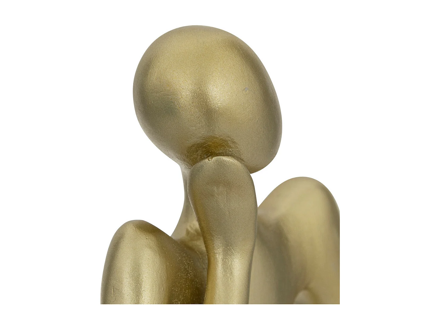 Objet déco Lot de 3 Statuettes Femme en résine dorée H 17 cm