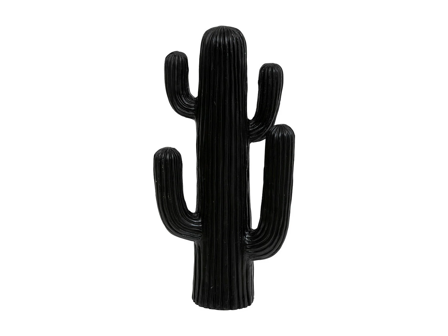 Objet déco Cactus Noir en magnésie H 57 cm