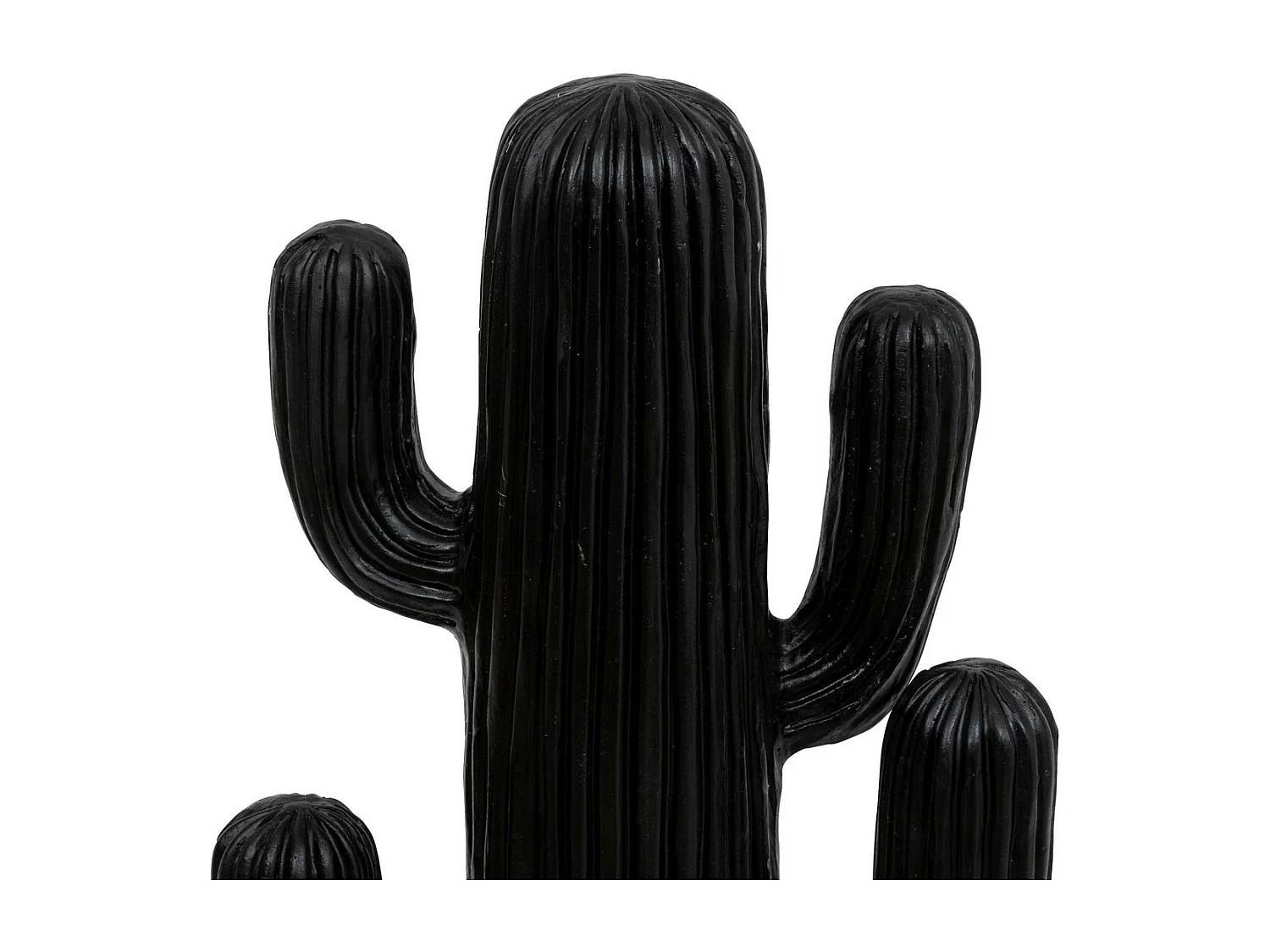 Objet déco Cactus Noir en magnésie H 57 cm