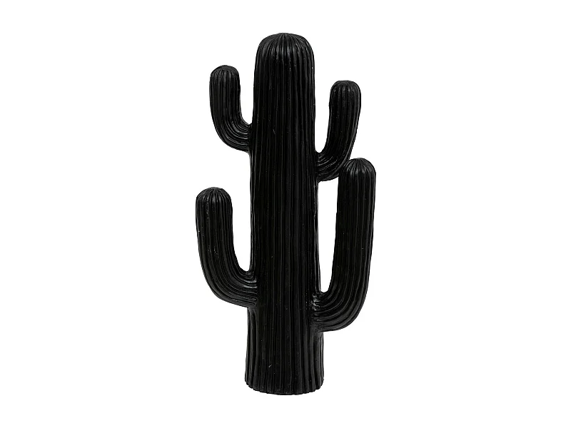 Objet déco Cactus Noir en magnésie H 57 cm