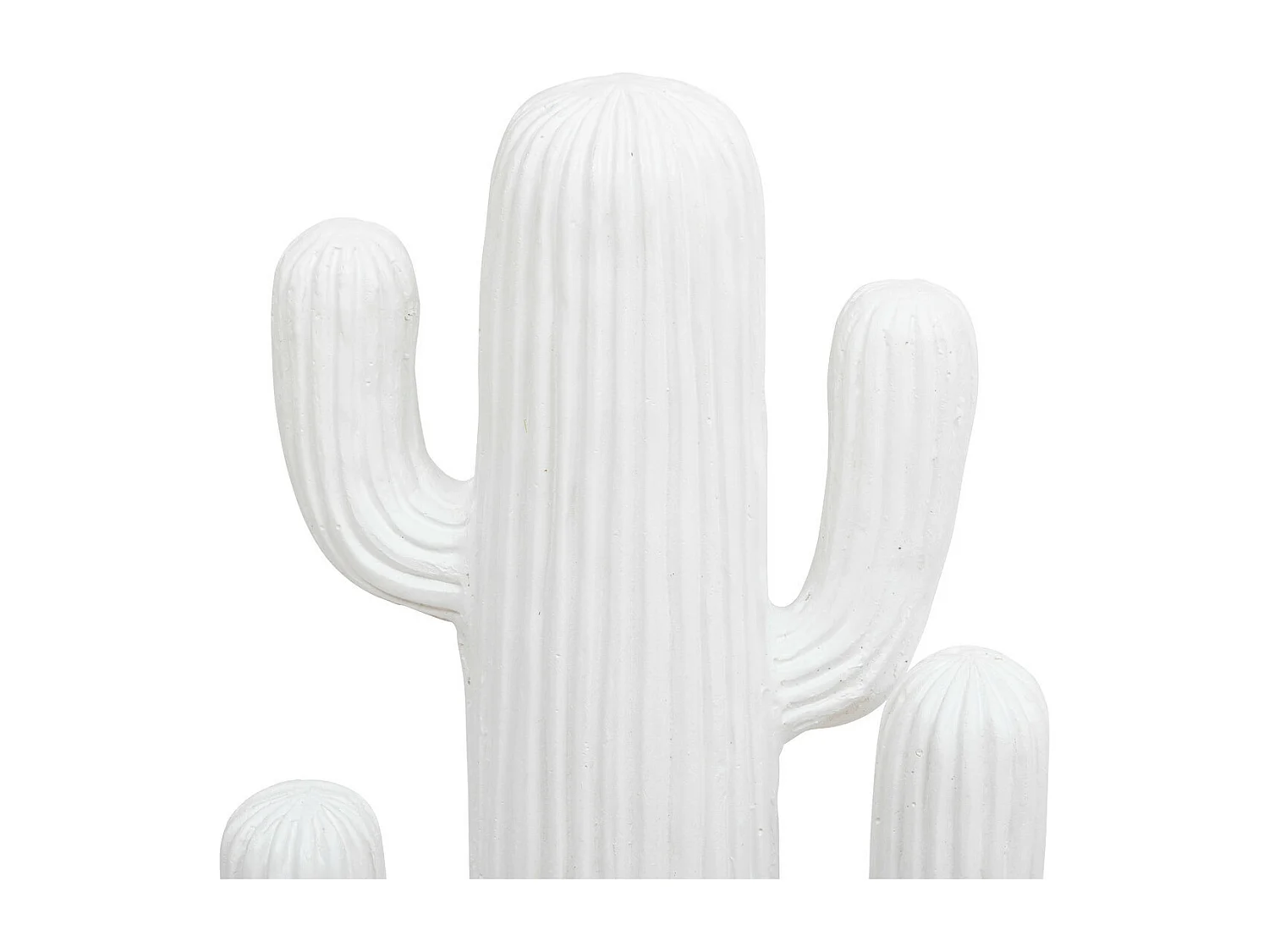 Objet déco Cactus Blanc en magnésie H 57 cm