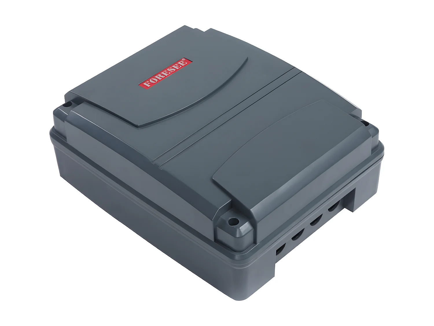 Portão elétrico de batente alumínio semi perfurado com motivos C400 x A179 cm antracite  - LABRIT II