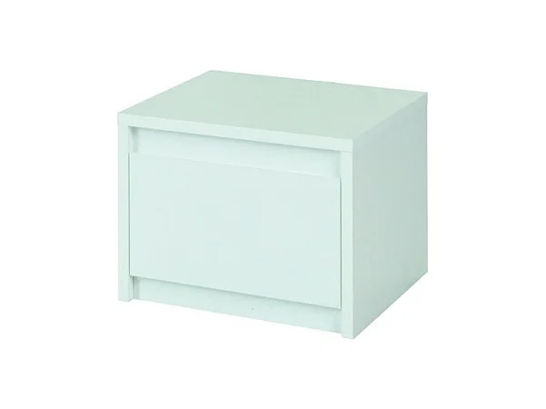 Lot de deux tables de chevet pour chambre à coucher. Collection VERONA. Coloris blanc