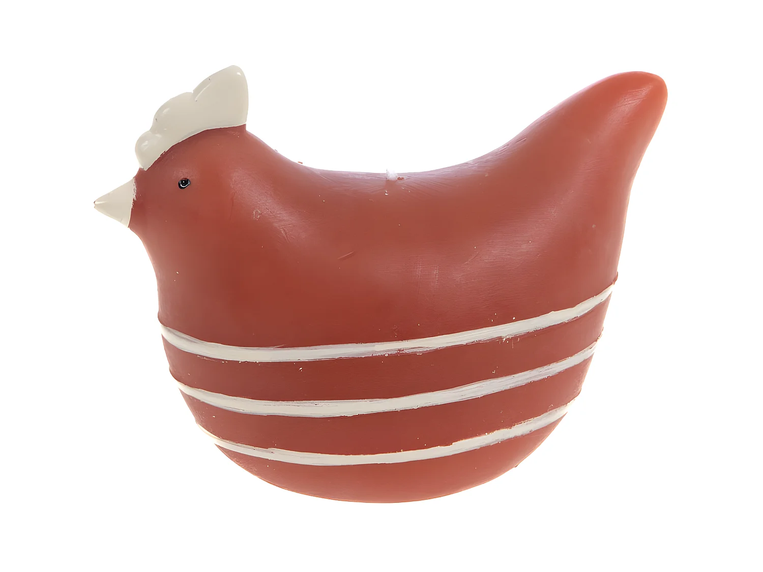 Bougie Poule terra 10,5 cm (lot de 4)