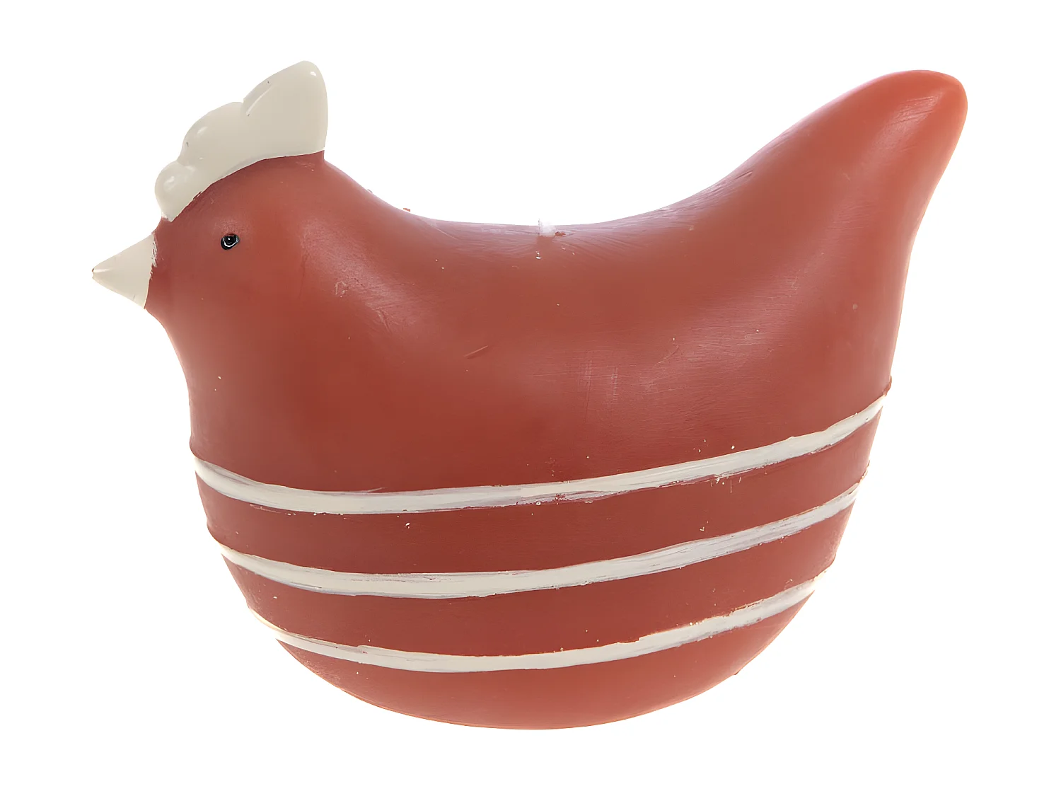 Bougie Poule terra 10,5 cm (lot de 4)