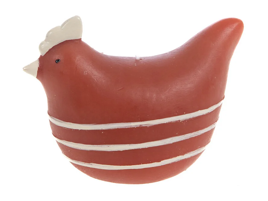 Bougie Poule terra 10,5 cm (lot de 4)