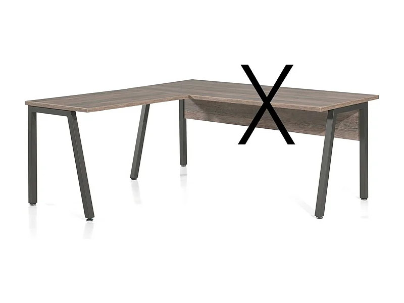 Rückkehr zum Büro aus der SOON-Kollektion in verwitterter Eiche und Schwarz.