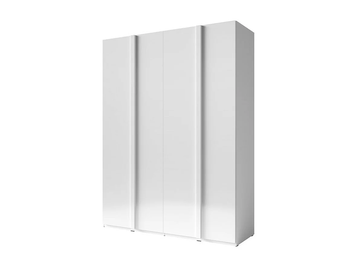 Armoire 4 Portes 180cm collection VERONA. Coloris blanc brillant