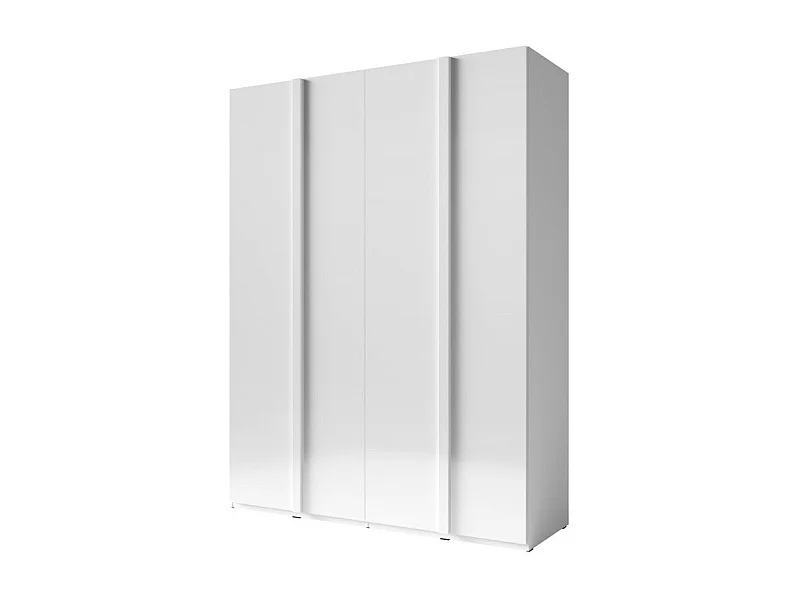 Armoire 4 Portes 180cm collection VERONA. Coloris blanc brillant